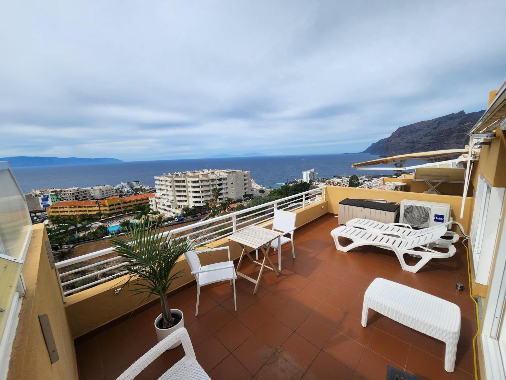 Apartamento Los Gigantes,Huge Terrace,Sea View,Air Conditioning Puerto de Santiago  Exterior foto